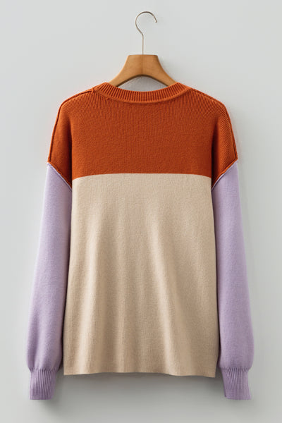 Harvest Hues Colorblock Sweater