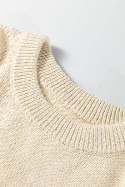 Caramel Drift Striped Sweater