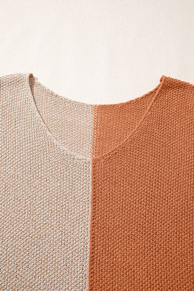 Harvest Patch Colorblock Knit Sweater