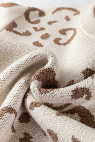 Desert Whisper Leopard Sweater