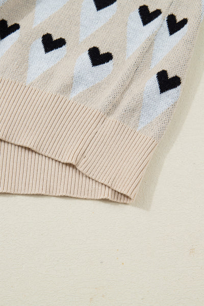 Heartfelt Leopard Contrast Top