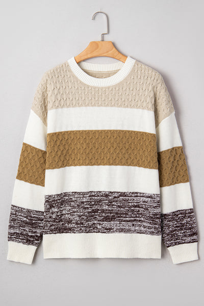 Golden Trail Cozy Stripe Sweater