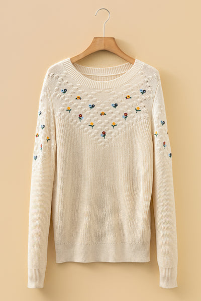 Blooming Whispers Knit Sweater