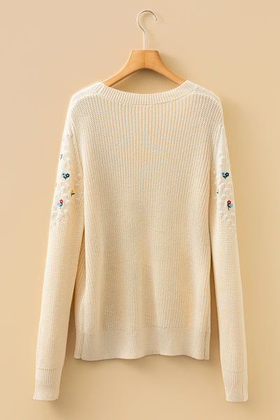 Blooming Whispers Knit Sweater