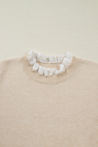 Moonlit Lace Whisper Knit Sweater
