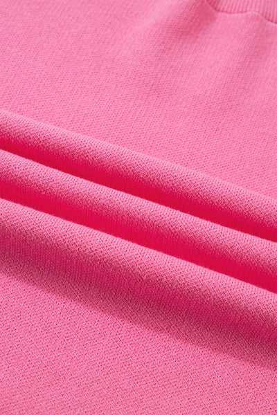 Magenta Scallop Bow Sweater