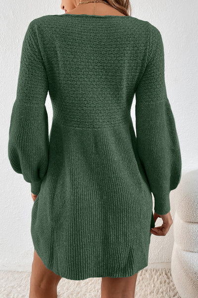 Emerald Grace Knit Dress