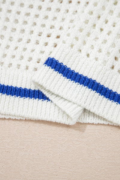 Patriotic Open-Knit Flag Sweater