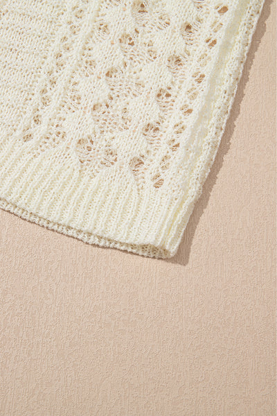 Dreamy Lattice Open-Knit Sweater