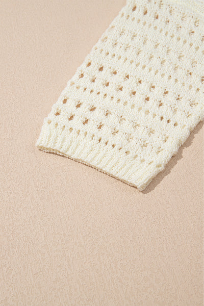Dreamy Lattice Open-Knit Sweater