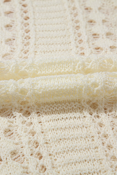 Dreamy Lattice Open-Knit Sweater
