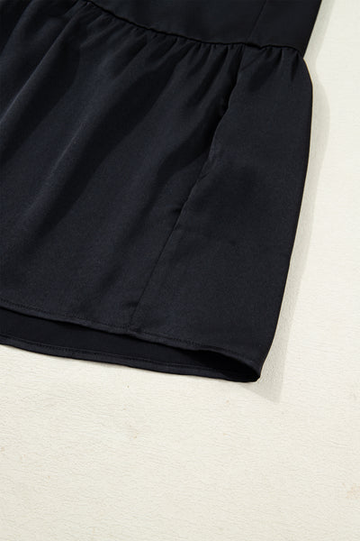 Midnight Tiered Ruffle Midi Dress