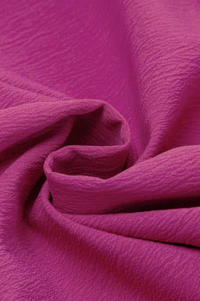 Magenta Ruffle Smocked Maxi Dress