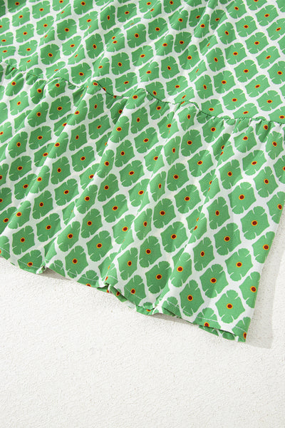 Emerald Clover Charm Midi Dress