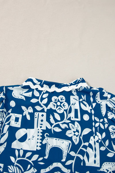 Coastal Folk Charm Tiered Dress