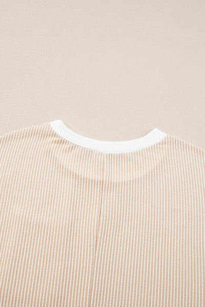 Ribbed Pocket T-Shirt Dress