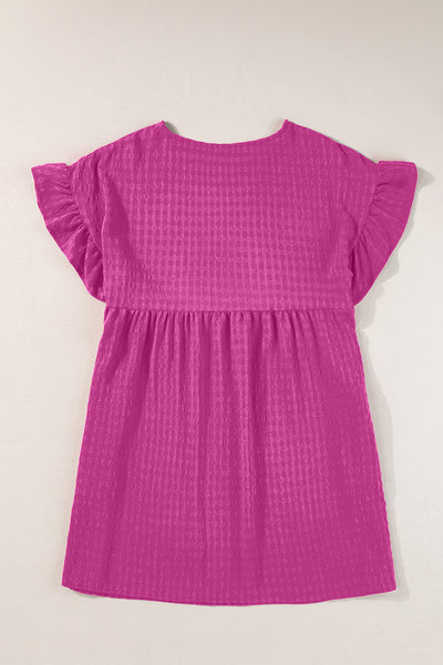 Berry Breeze Flutter Dress