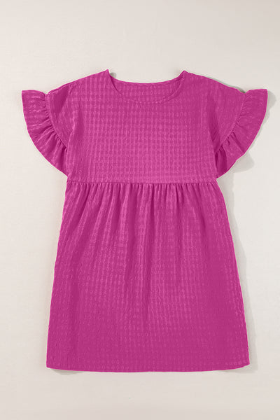 Berry Breeze Flutter Dress