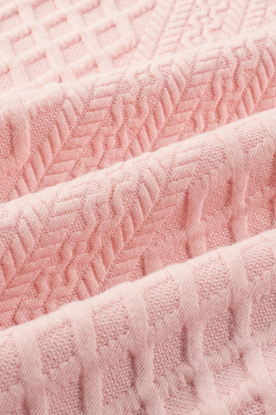 Blush Ruffle Quilted Mini Dress