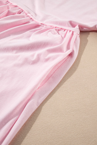 Sweet Pink Babydoll Mini Dress