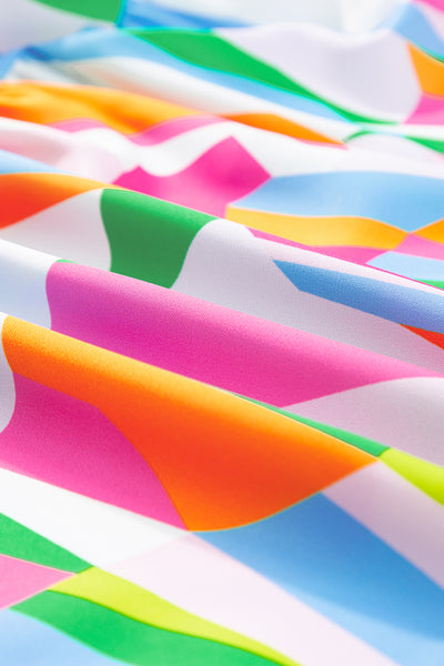 Prism Pulse Tiered Mini Dress