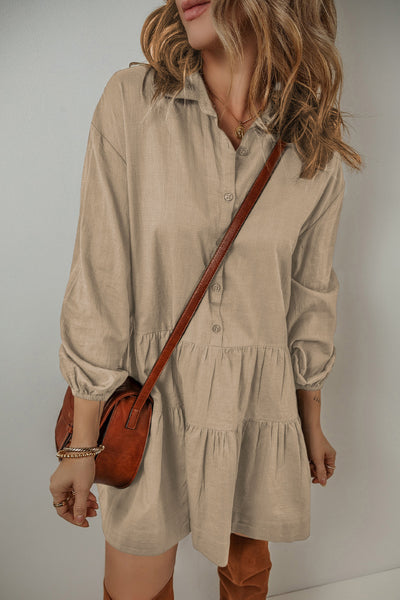Café au Lait Shirt Dress
