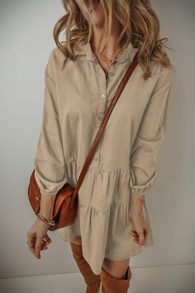 Café au Lait Shirt Dress
