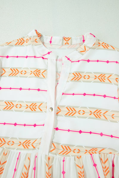 Fiesta Printed Tiered Mini Dress