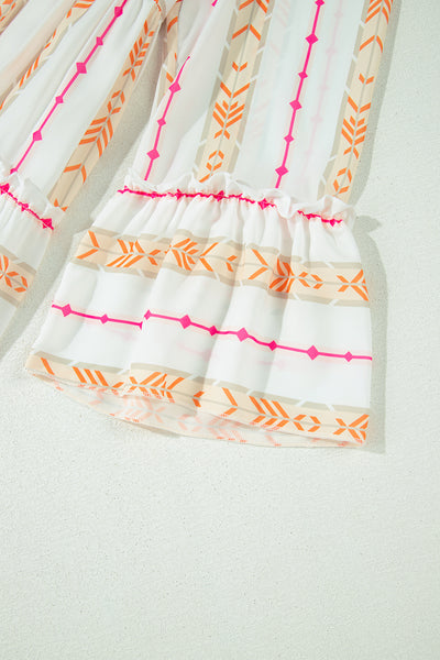 Fiesta Printed Tiered Mini Dress