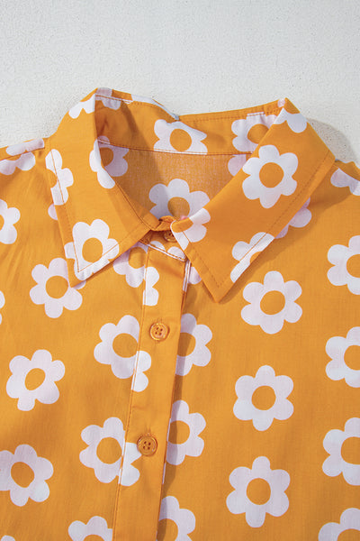 Sunlit Daisy Tiered Midi Dress