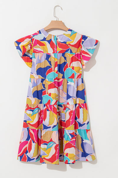 Carnival Breeze Tiered Babydoll Dress