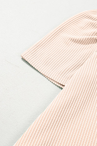 Blush Blossom Rib Mini Dress
