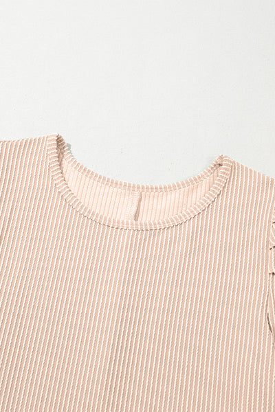 Blush Blossom Rib Mini Dress