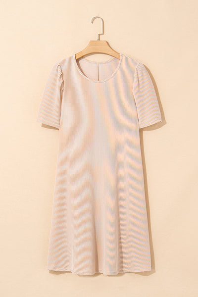 Blush Blossom Rib Mini Dress