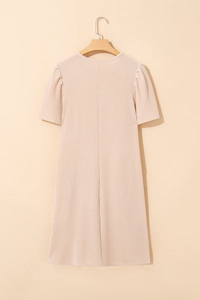 Blush Blossom Rib Mini Dress