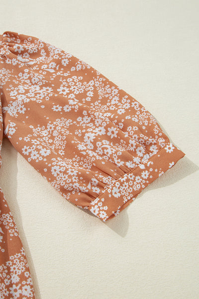 Apricot Daisy Dream Mini Dress