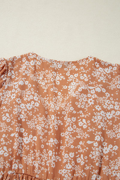 Apricot Daisy Dream Mini Dress