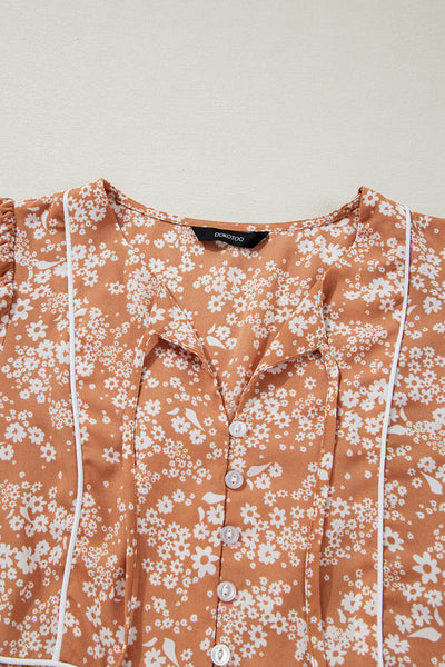 Apricot Daisy Dream Mini Dress