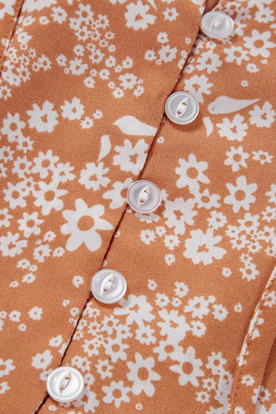 Apricot Daisy Dream Mini Dress