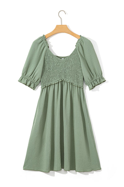 Willow Breeze Smocked Babydoll Dress