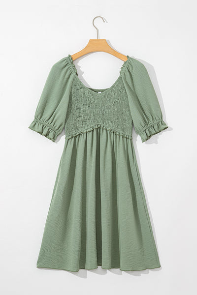 Willow Breeze Smocked Babydoll Dress
