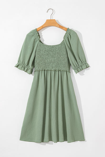 Willow Breeze Smocked Babydoll Dress