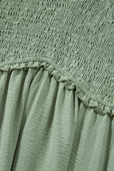 Willow Breeze Smocked Babydoll Dress