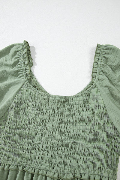 Willow Breeze Smocked Babydoll Dress