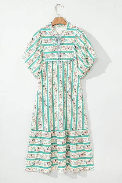 Seaside Heirloom Puff Sleeve Midi Dress
