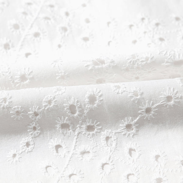 Ivory Whisper Eyelet Mini Dress