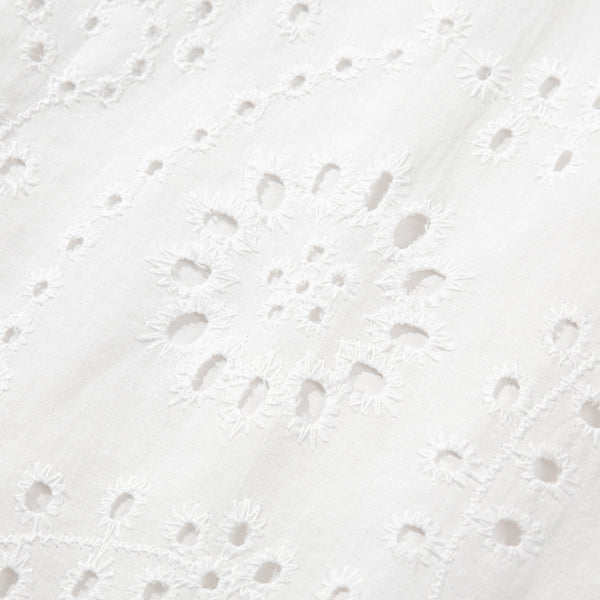 Ivory Whisper Eyelet Mini Dress