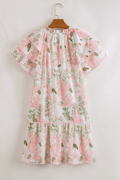 Blush Garden Whisper Ruffle Dress