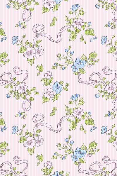 Ribbon Bloom Smocked Mini Dress