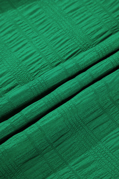 Emerald Whisper Smocked Midi Dress